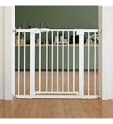BABELIO Safety Gate Door Fits for Stairs, Narrow and Wide Doorways with Auto Close, Easy Install,...