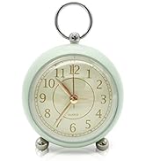 Analog Alarm Clocks, Desk Decorative Clock for Shelf Bedroom Kitchen Countertop, Battery Operated...