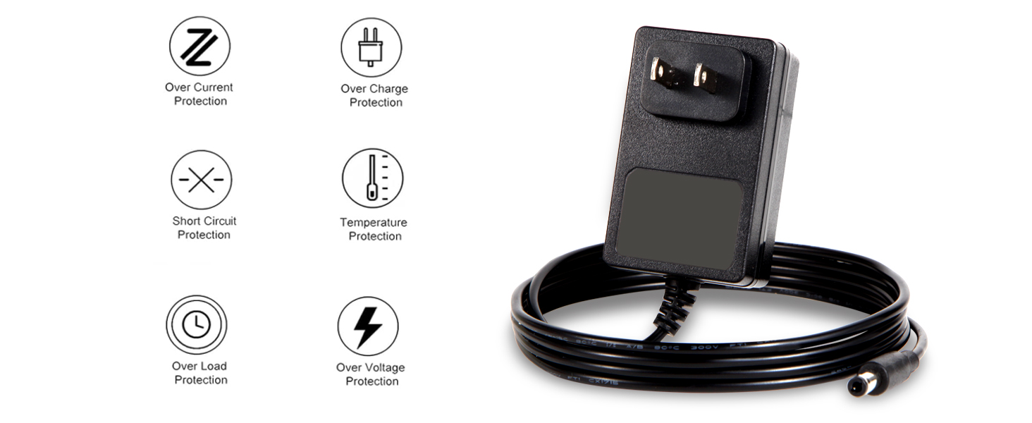 6V Power Supply AC Adapter DC 6Volt Power Adapter Charger
