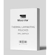Mizarstar Thermal Laminating Pouches, 9 x 11.5 Inches, 5 Mil, Letter Size, Clear, 100 Pack, Premi...