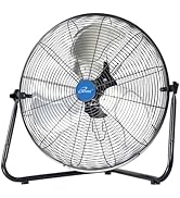 iLIVING 20 Inch 5800 CFM High Velocity Heavy Duty Metal Floor Wall Fan, For Office, Commercial, W...