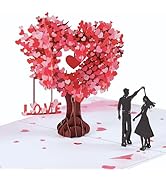 Love Tree Hearts Couple Pop up Valentines Card for Wife, Husband, Her, Him, Couple, PopUp 3D Vale...
