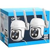 GNCC Outdoor Security Camera Wireless Plug-in, 24/7 Recording, 2.4GHz WiFi | 360° PTZ, color nigh...