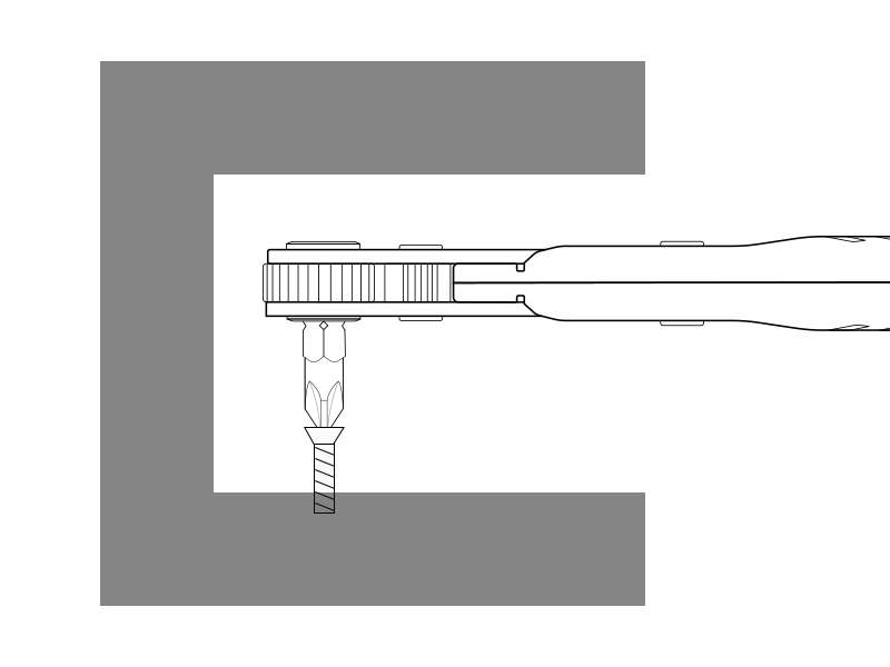 angled screwdriver