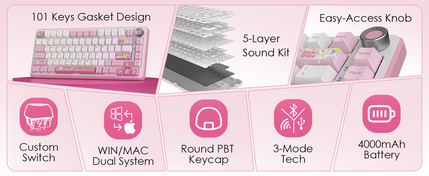 pink mechanical keyboard
