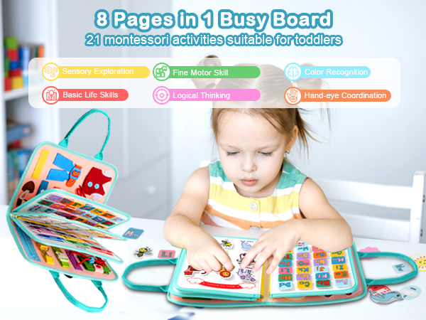 toddler busy book busy book for 1 year old activity books for toddlers 1-3