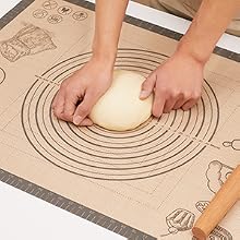 Non-slip Silicone Pastry Mat Extra Large for Dough Rolling kneading