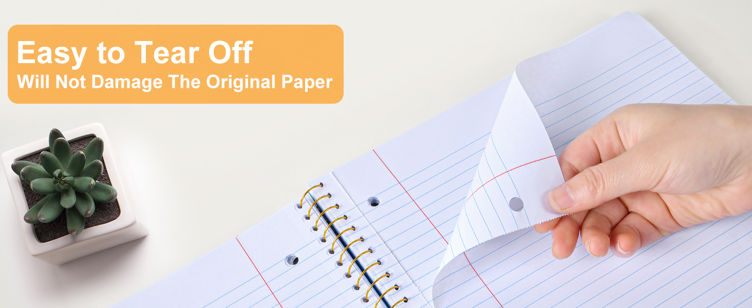 Easy to Tear Off: Will Not Damage The Original Paper