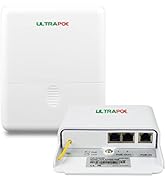 ULTRAPOE 2-Port Gigabit PoE Extender Outdoor, IP65 Waterproof, 48V IEEE 802.3af/at, PoE Splitter/...