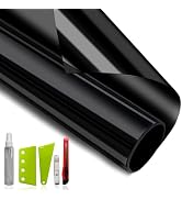 NIDOJP Total Blackout Window Film with Installation Tools, Removable Self-Adhesive Glass Privacy ...