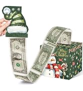 Christmas Party Gifts, Money Box for Cash Gift, Merry Christmas Money Gift Box with Pull Out Card...