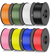 JAYO Rapid PLA 3D Printer Filament Bundle 2KG, High Speed PLA Filament 1.75mm 50mm/s - 600mm/s Pr...