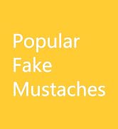 KICNIC Fake Mustache Self Adhesive 20 Designs Novelty Hairy Beard Costume Facial Hair for Christm...