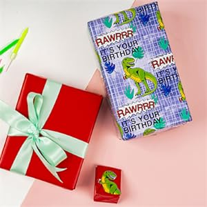 Dinosaur wrapping paper