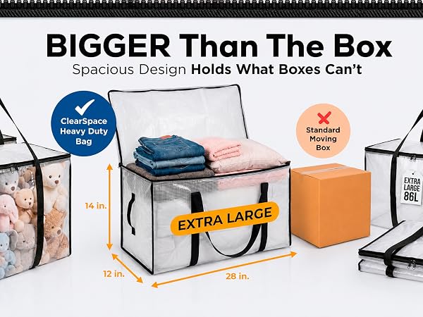 large storage bins with lids