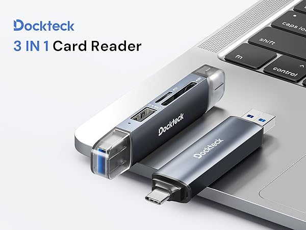 Dockteck 3 in 1 Card Reader