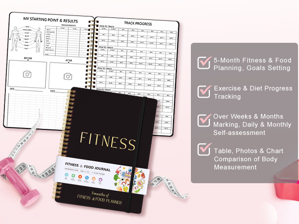 Fitness Journal Workout Planner for Women & Men