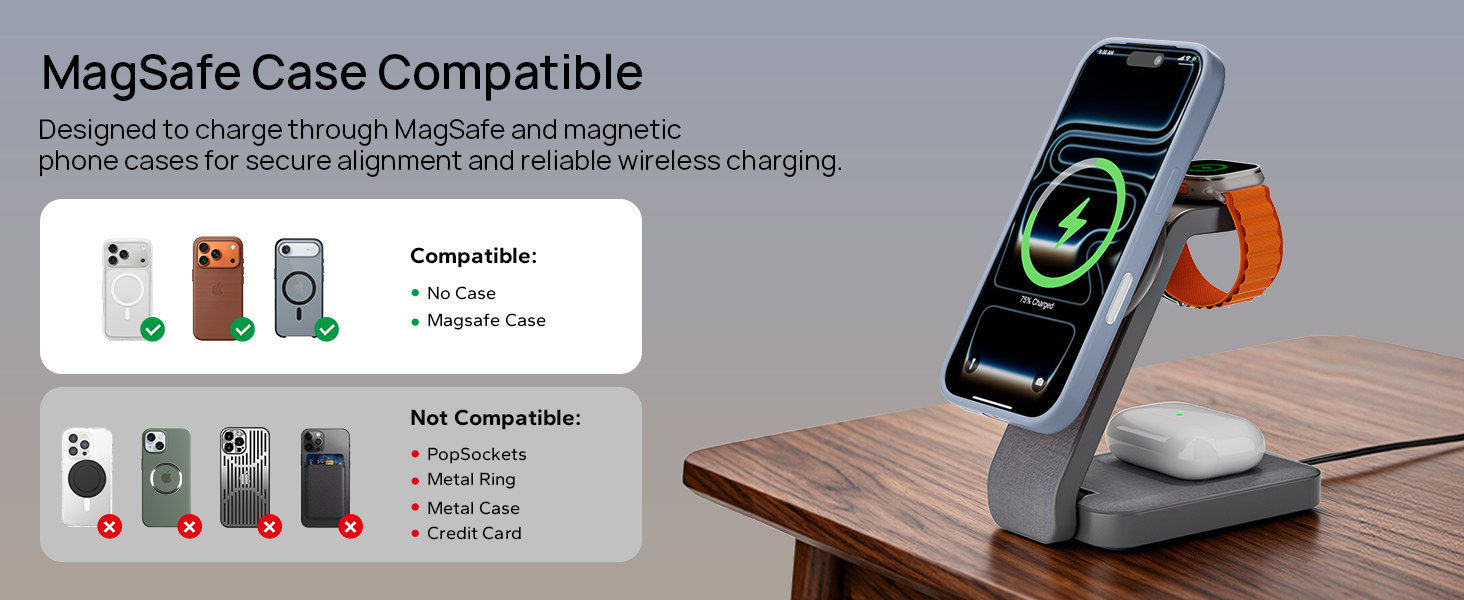 iphone and apple watch charging station 3in1 magsafe