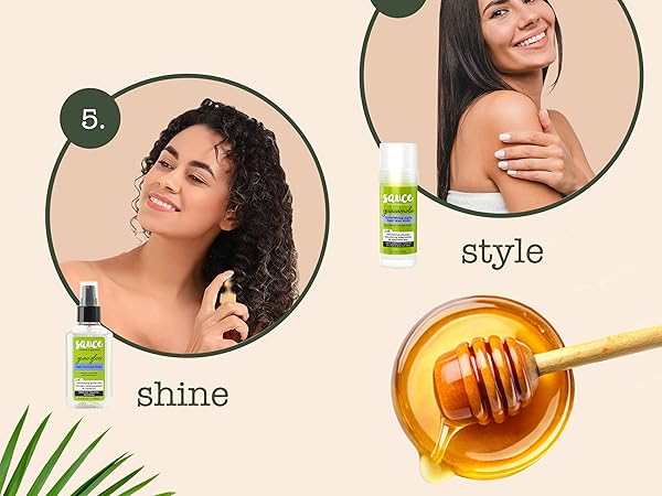 Sauce Beauty Guacamole Collection 5 step haircare routine