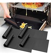 UBeesize 4 Pack Large Oven Liners for Bottom of Oven BPA and PFOA Free, 16x24 Inch Thick Heavy Du...