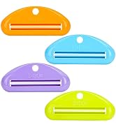LoveInUsa Toothpaste Tube Squeezer Dispenser, Hanging Toothpaste Clips Holder Rolling Holder Sque...