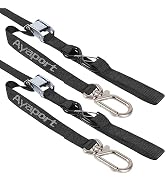 Ayaport Motorcycle Tie Down Straps 1.1” x 7’ (with Swivel Carabiner Hooks) Cam Buckle Tie Downs, ...