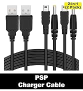 Funturbo PSP Charger Cable, Playstation Portable Charger PSP Power Cord for Charging Sony PSP 100...