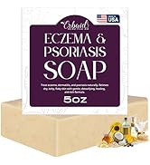 Eczema Soap Bar for Face and Body – All Natural Dermatitis, Psoriasis Treatment for Dry Itchy Sen...