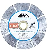 Benchmark Abrasives 4-1/2" Segmented Diamond Blade with Steel Core, Saw Blades for Angle Grinder,...