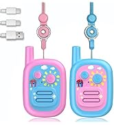 WITPAW 2 Pcs Walkie Talkies for Kids Rechargeable 3 KM Handheld Walkie Talkies Long Range Childre...