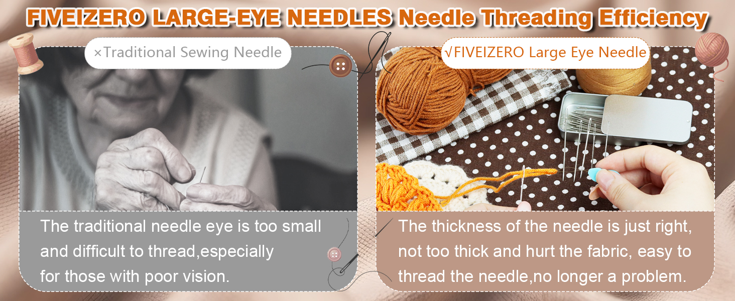 large eye needles
