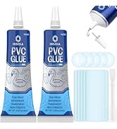 Pool Liner Patch, Air Mattress Repair Kit 15 ML x 2 – Waterproof Vinyl Repair Patch Kit for Infla...
