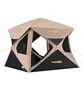 FanttikOutdoor Alpha C4 Ultra Camping Tent 4 Person Pop Up Instant Cabin Setup in 60 Seconds Port...