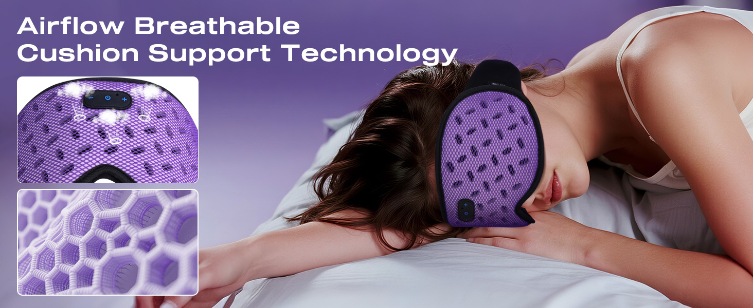 weighted cooling eye mask for sleeping bluetooth sleep mask