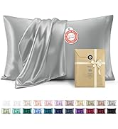 Bedsure Satin Pillowcase, Similar to Silk Pillow Cases Queen Size Set of 2, Cooling Pillow Case C...