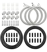 mankk Universal Bicycle Brake Cable and Shift Cable,Bicycle Shift Derailleur Cable & Brake Cable ...