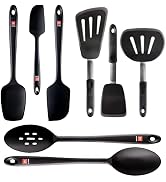 DI ORO Chef's Choice 8-Piece Silicone Spatula & Spoon Set - 600°F Heat-Resistant Kitchen Utensils...