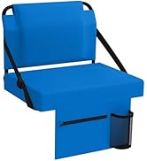 janiry Stadium Seat for Bleachers with Back Support,Portable Bleacher Chairs with Back and Cushio...