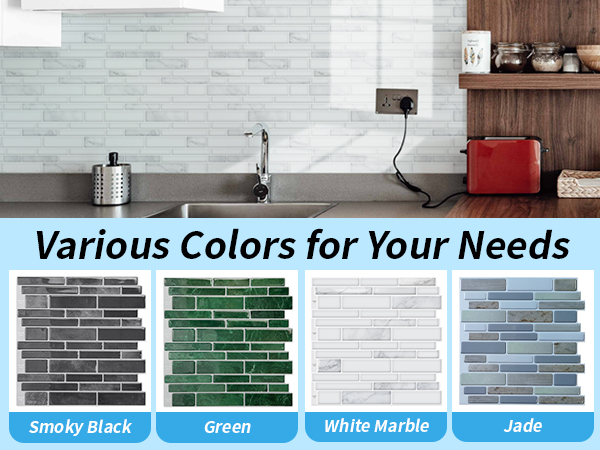 Art3d 10-Sheet Premium Stick On Kitchen Backsplash Tile