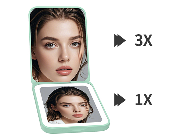 pocket mirror with light