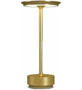 FDIDC LED Rechargeable Cordless Table Lamp, Battery Operated Stepless Dimming Modern Portable Out...