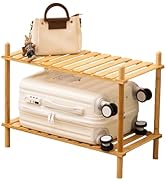 GOGOGO Expandable Bamboo Bathroom Shelf - 150LBS Heavy-Duty, Tool-Free Assembly, Multifunctional ...