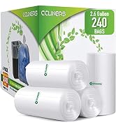 2.6 Gallon Clear Bathroom Trash Bags (240 Bags) 2 Gallon Small Garbage Bags 10 Liter Plastic Wast...