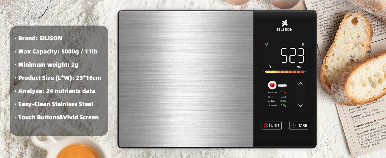 EILISON smart kitchen scale