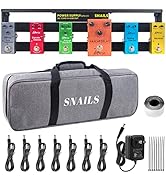 Guitar Pedal Board With Completely Isolated Power Supply, 19*5in 1.8LB Aluminium Alloy Guitar Ped...