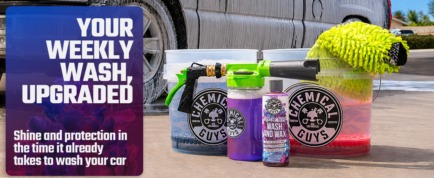 A wash and wax shampoo for enthusiasts who want shine and protection in less time.