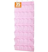 MISSLO 35 Pockets Kids Shoe Organizer for Baby sturdy Oxford Toddler Shoe Rack for Closet Cute Ov...