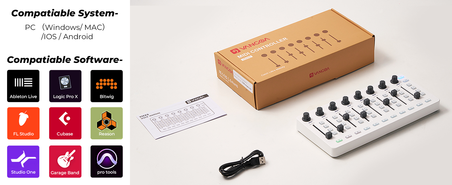 white midi mixer