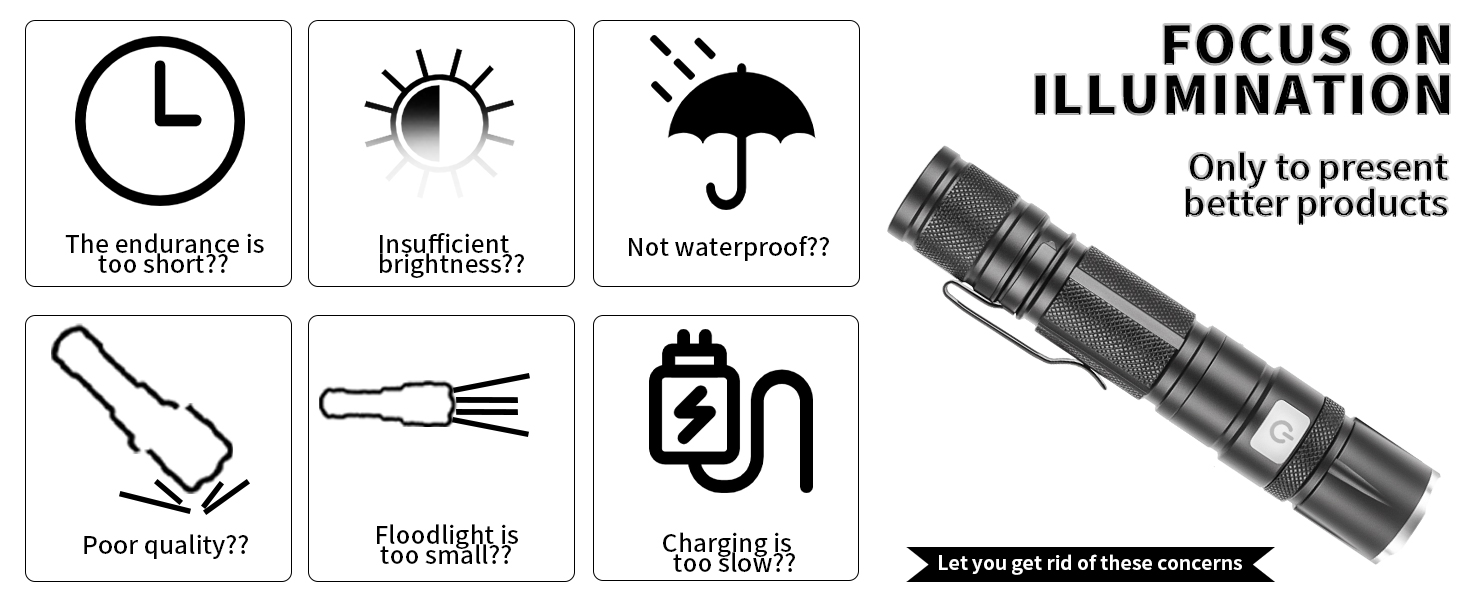 small flashlight; rechargeable flashlights high lumens; pocket flashlights high lumens