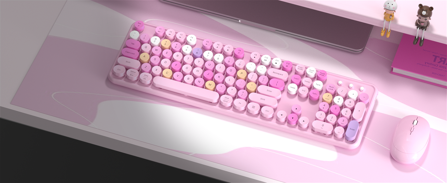 Wireless keyboard and mouse for office